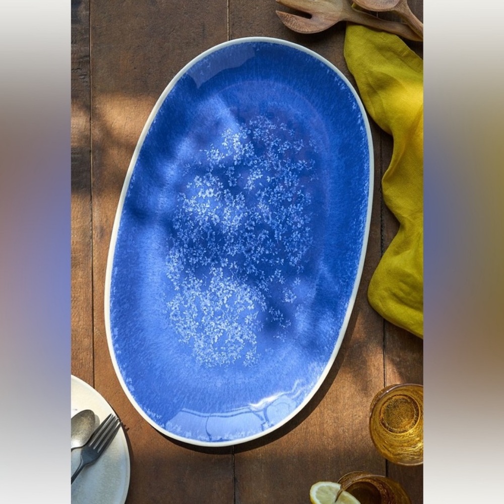 Dakota Melamine small platter blue